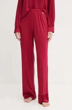 United Colors of Benetton pantaloni de pijama femei, culoarea bordo, 3ZEW3F03X imagine
