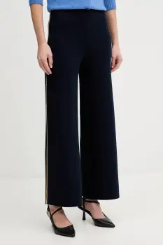 United Colors of Benetton pantaloni de trening culoarea albastru marin, cu imprimeu, 17Q3DF013 imagine