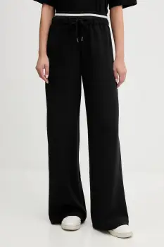 United Colors of Benetton pantaloni de trening culoarea negru, melanj, 3QAFDF01D imagine