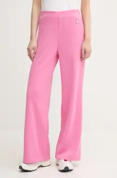 United Colors of Benetton pantaloni de trening culoarea roz, uni, 3JLC3F04C imagine