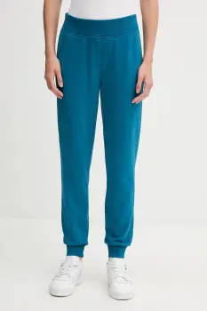 United Colors of Benetton pantaloni de trening culoarea turcoaz, uni, 3WNW3F04R imagine