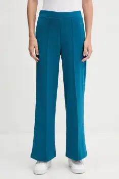 United Colors of Benetton pantaloni de trening culoarea turcoaz, uni, 3Y2F3F04K imagine