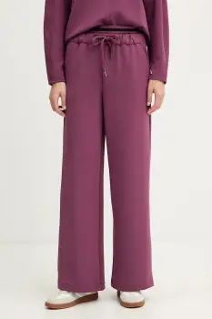 United Colors of Benetton pantaloni de trening culoarea violet, melanj, 3QAFDF01D imagine
