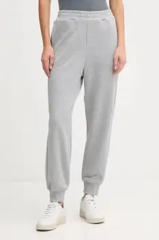 United Colors of Benetton pantaloni de trening din bumbac culoarea bleumarin, uni, 3UNIDF01A imagine