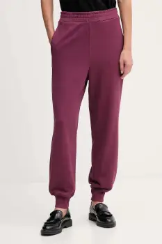 United Colors of Benetton pantaloni de trening din bumbac culoarea bleumarin, uni, 3UNIDF01A imagine