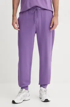 United Colors of Benetton pantaloni de trening din bumbac neted, 342ZUF01B imagine