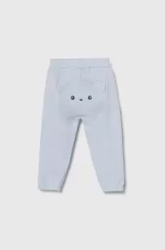 United Colors of Benetton pantaloni de trening din bumbac pentru bebelusi cu imprimeu imagine