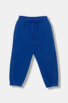 United Colors of Benetton pantaloni de trening din bumbac pentru copii uni, 3NBMGF053 imagine