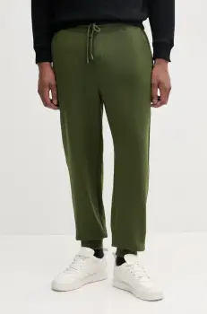 United Colors of Benetton pantaloni de trening din bumbac uni, 342ZUF01B imagine