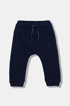 United Colors of Benetton pantaloni de trening pentru bebelusi culoarea bleumarin, uni, 3JOEAF02G imagine