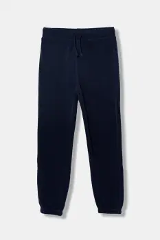 United Colors of Benetton pantaloni de trening pentru copii culoarea bleumarin, uni, 3EB5CF05L imagine