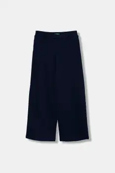 United Colors of Benetton pantaloni de trening pentru copii culoarea bleumarin, uni, 46D6CE04C imagine