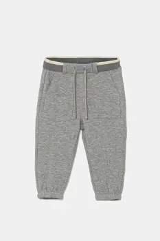 United Colors of Benetton pantaloni de trening pentru copii culoarea gri, uni, 32N4GF050 imagine