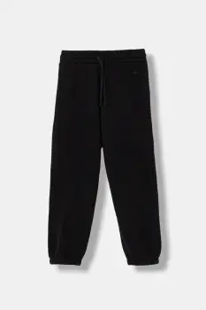 United Colors of Benetton pantaloni de trening pentru copii culoarea negru, uni, 39M2CF05I imagine