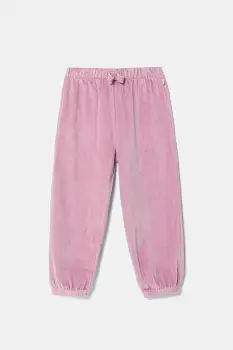 United Colors of Benetton pantaloni de trening pentru copii culoarea roz, uni, 3UAPGF058 imagine