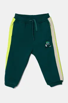 United Colors of Benetton pantaloni de trening pentru copii culoarea verde, modelator, 3J73GF04G imagine