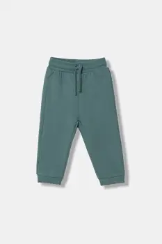 United Colors of Benetton pantaloni de trening pentru copii culoarea verde, uni, 3EB5GF04A imagine