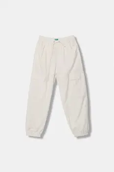 United Colors of Benetton pantaloni joggers pentru copii, cu adaos de bumbac imagine