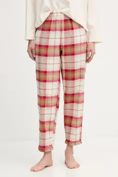 United Colors of Benetton pantaloni pijama bumbac culoarea bej, bumbac, 40EP3F00I imagine