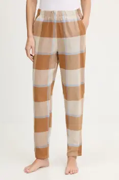 United Colors of Benetton pantaloni pijama bumbac culoarea maro, bumbac, 40EP3F00I imagine