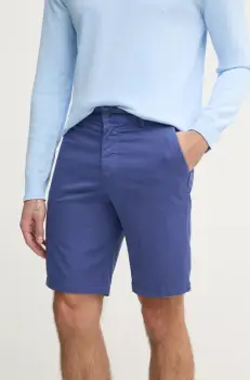 United Colors of Benetton pantaloni scurti barbati, culoarea alb, 4UN459548 imagine