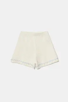 United Colors of Benetton pantaloni scurti copii culoarea bej, cu imprimeu, 114FQ900B imagine