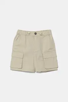 United Colors of Benetton pantaloni scurti copii culoarea bej, talie reglabila, 4L2VG902V imagine