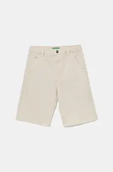 United Colors of Benetton pantaloni scurti copii culoarea bej, talie reglabila, 4QNJC903Q imagine