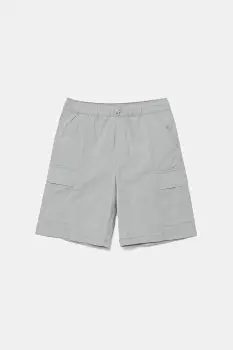 United Colors of Benetton pantaloni scurti copii culoarea gri, talie reglabila, 4L2VC9046 imagine