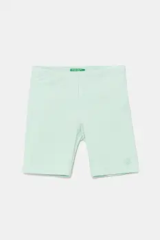 United Colors of Benetton pantaloni scurti copii culoarea verde, uni, 3MT1G900R imagine