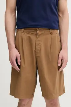 United Colors of Benetton pantaloni scurti culoarea maro, 462SU9011 imagine