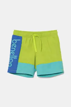 United Colors of Benetton pantaloni scurti de baie copii culoarea verde, 5JD00X00S imagine