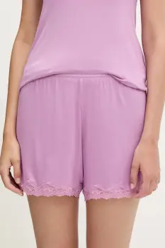 United Colors of Benetton pantaloni scurti de pijama culoarea violet, 3Z123900V imagine