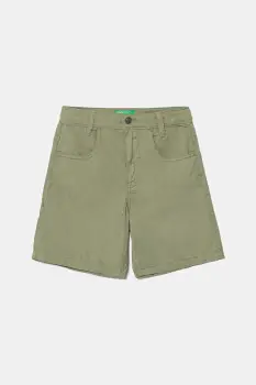 United Colors of Benetton pantaloni scurti din bumbac pentru copii culoarea verde, 47RGC902U imagine