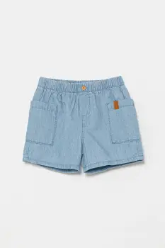 United Colors of Benetton pantaloni scurti din denim pentru bebelusi neted, 4DHJA900W imagine