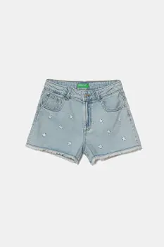 United Colors of Benetton pantaloni scurti din denim pentru copii 4UTPC9049 imagine