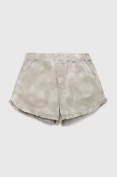 United Colors of Benetton pantaloni scurti din denim pentru copii culoarea bej, talie reglabila imagine