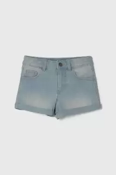 United Colors of Benetton pantaloni scurti din denim pentru copii neted, talie reglabila imagine