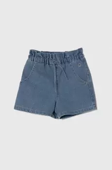 United Colors of Benetton pantaloni scurti din denim pentru copii neted, talie reglabila imagine
