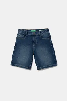 United Colors of Benetton pantaloni scurti din denim pentru copii talie reglabila, 44LGC9048 imagine