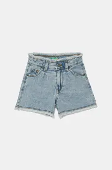 United Colors of Benetton pantaloni scurti din denim pentru copii uni, 4UTPG902K imagine