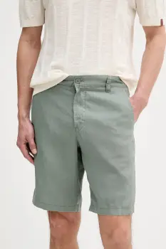 United Colors of Benetton pantaloni scurti din in culoarea bej imagine