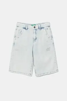 United Colors of Benetton pantaloni scurti jeans talie reglabila, 4AD7C9045 imagine