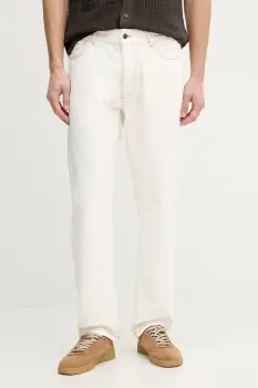 United Colors of Benetton pantaloni straight barbati din bumbac imagine