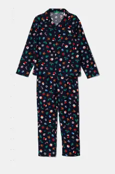 United Colors of Benetton pijama culoarea albastru marin, modelator, 4XPR0P008 imagine