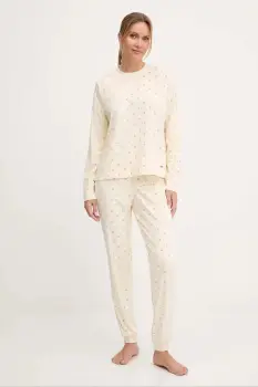 United Colors of Benetton pijama culoarea bej, 31UX3P046 imagine