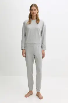 United Colors of Benetton pijama culoarea gri, 3L333P04A imagine