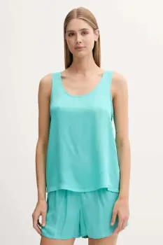 United Colors of Benetton pijama culoarea turcoaz, 41HY3P00S imagine