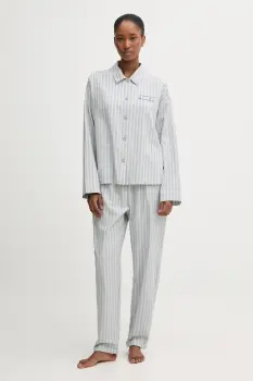 United Colors of Benetton pijamale de bumbac x Stranger Things culoarea verde, bumbac, 4QFZ3P04B imagine