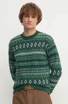 United Colors of Benetton pulover barbati, culoarea verde, 1137K107V imagine